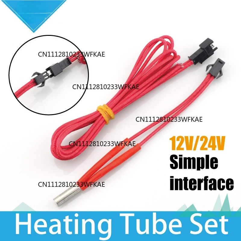 3D Printer Makerb/Reprap/Mendel Heating Tube Reprap 12V/24V 40W Simple Replace Ceramic Cartridge Heater HotEnd J-Head 6*20/15/30