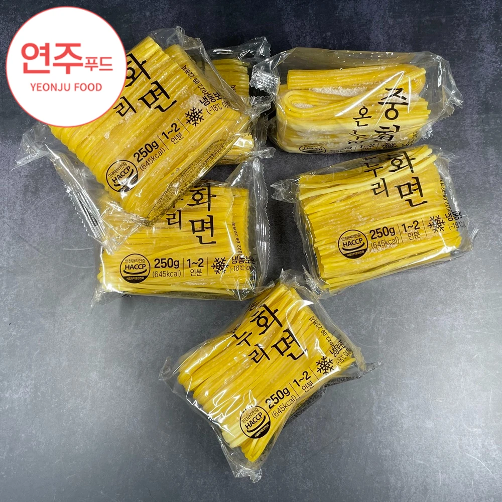 Fideos Congelados Yonfu Food, Tamaño Mediano, 250g X 6 Unidades, Jajangmyeon, Jumppangmyeon