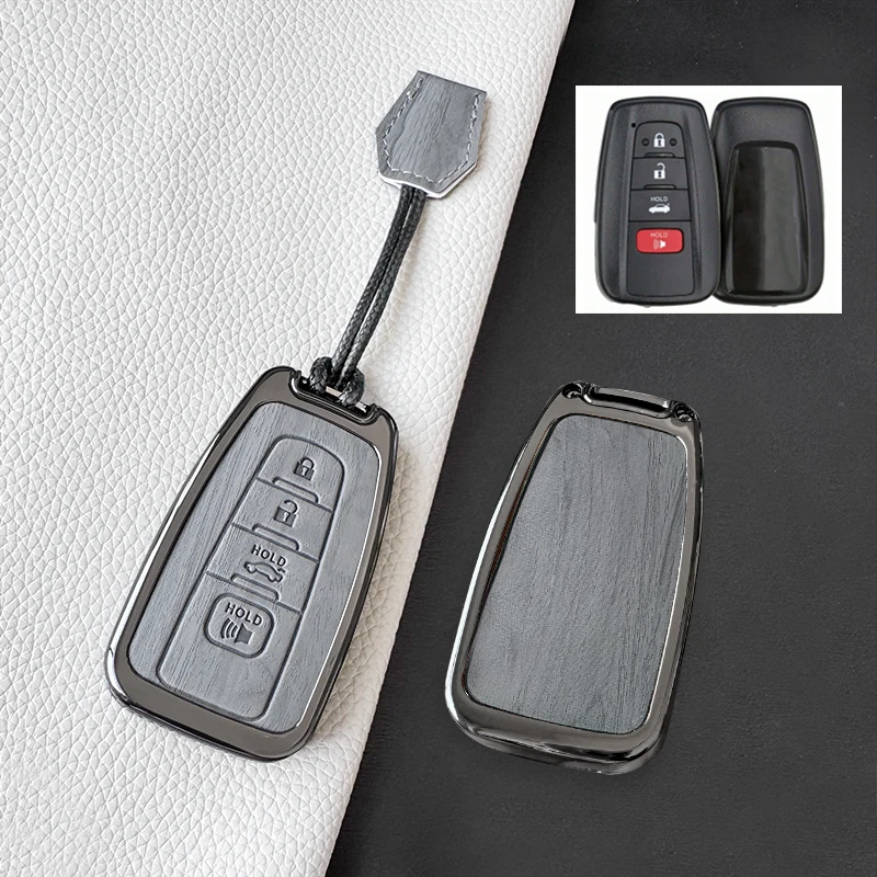 Zinc alloy car key case 22 models Toyota key set Highlander Veranda Levin Asia Dragon Camry Corolla Rongfang shell buckle brown/