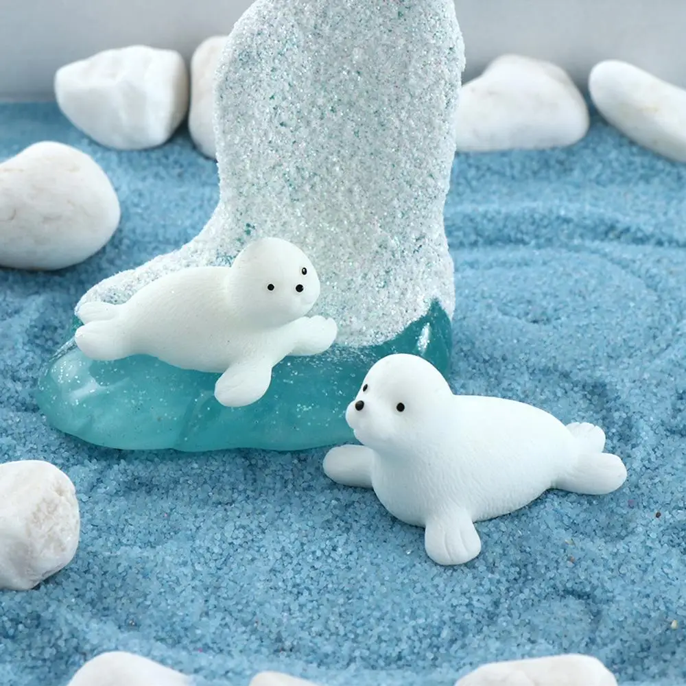 صغيرة اليدوية ختم الحرفية فيض البطريق مصغرة المشهد الصغير الجنية حديقة زخرفة الشتاء تمثال