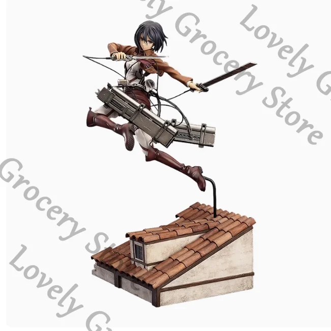 

31cm Anime Shingeki No Kyojin Mikasa·Ackerman Attack on Titan Cosplay Figures Model Ornament Collection Cartoon Garage Kits Gift