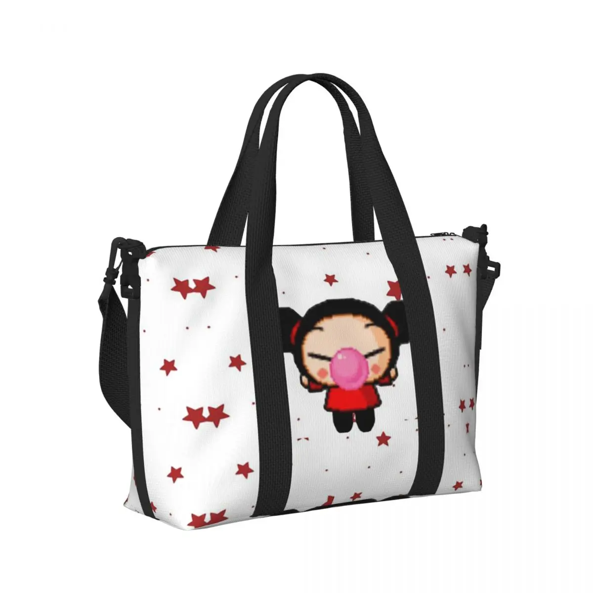 

Пляжная дорожная сумка Pucca, большая вместительная сумка-тоут для спортзала, спортивная женская дорожная сумка для покупок