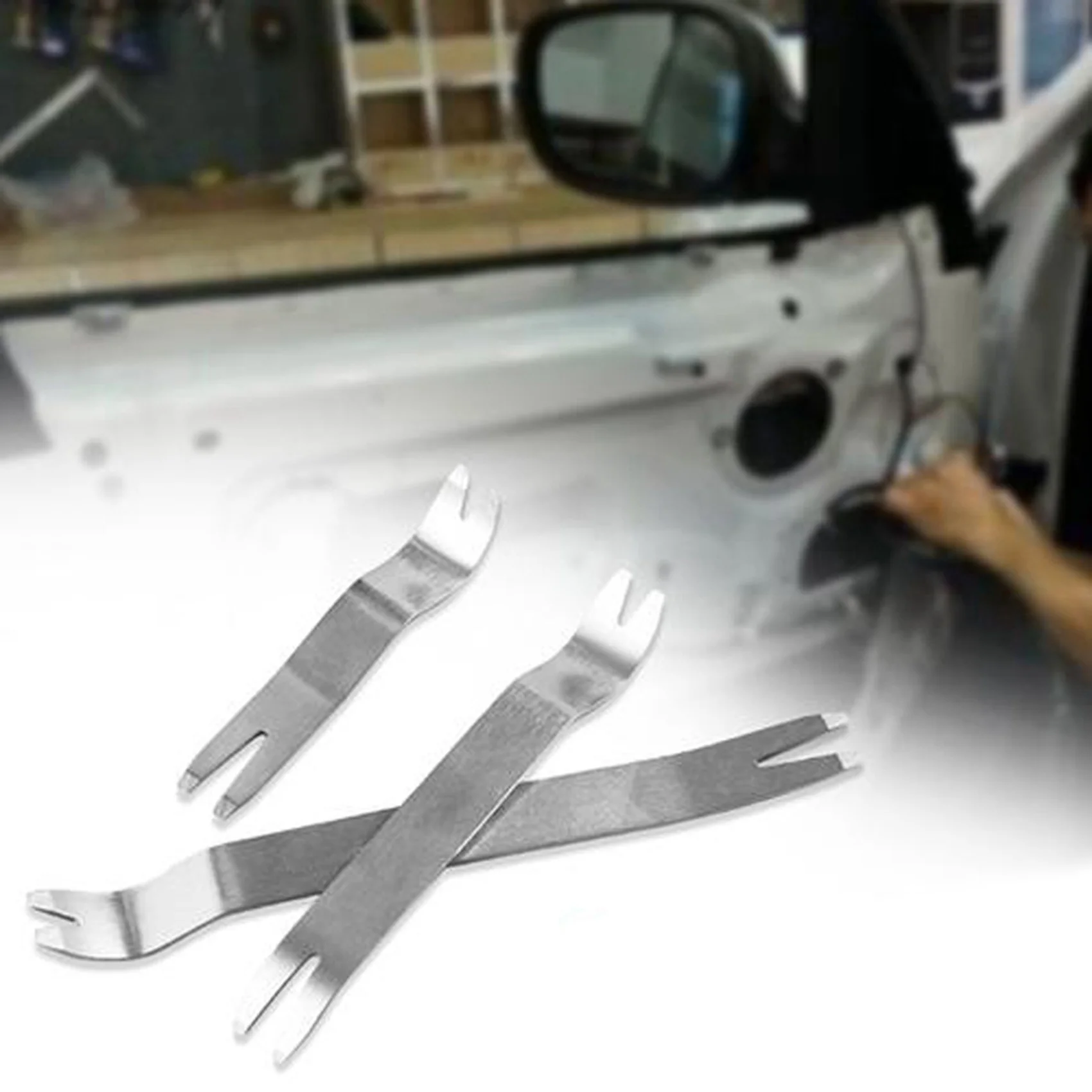 

18PCS Car Radio Door Clip Panel Trim Dash Audio Removal Pry Tools Moulding Kits