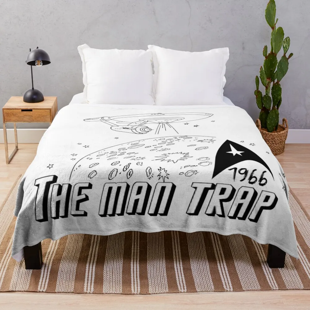 The Man Trap...Star Trek Throw Blanket bed plaid Blankets For Baby Sofa Quilt cosplay anime Blankets