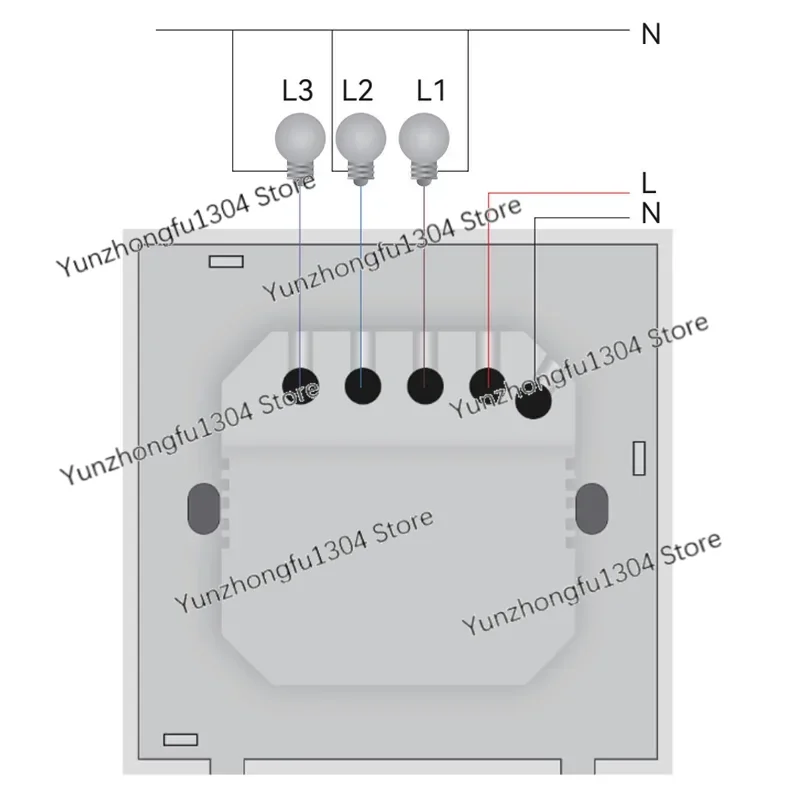 New smart home 220V wall switch with touch screen LCD display with tuya/life smart mobile APP remote control function