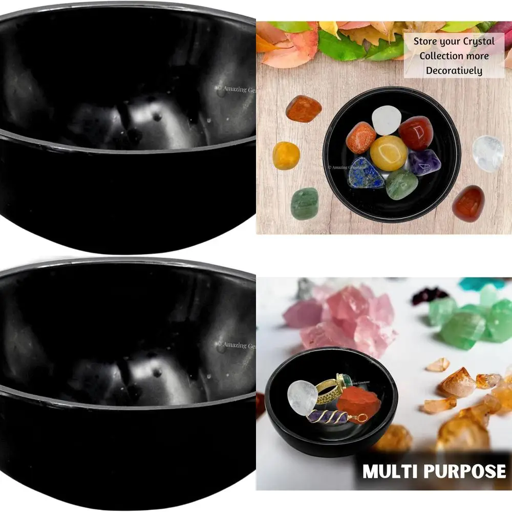 

3 декоративные чаши из турмалина для украшения дома, баланса энергии и в качестве подарка