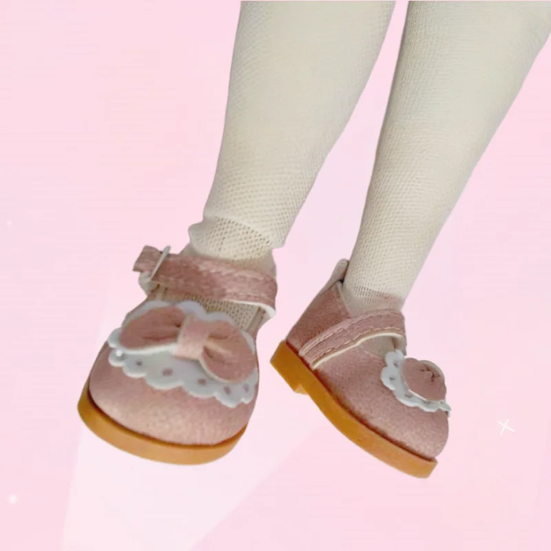 Tilda 5cm Shoes For Mini Mia Dolls Toy Boots 1/6 Retro Suede Shoes for EXO 20 cm Korea KPOP Plush Idol Dolls Accessorries Gifts