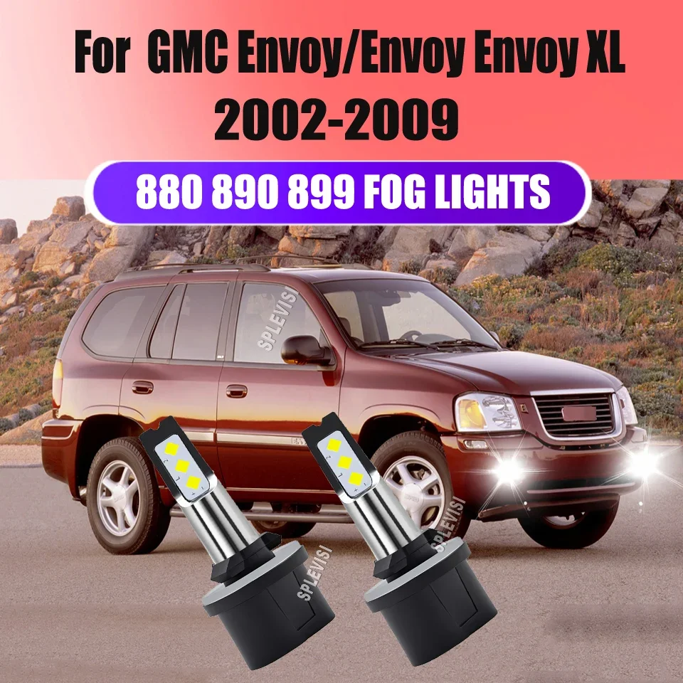 2x 880 Fog Light - Advanced Design Optimize for Heat Protection For GMC Envoy/Envoy XL 2002 2003 2004 2005 2006 2007 2008 2009