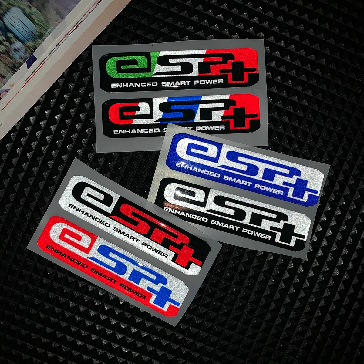 1 Pair 3D Epoxy Resin Gel Motorcycle Stickers Moto Scooter Body ESP ESP+ Logo Emblem Decals Accessories For Honda PCX150 PCX160 image 4