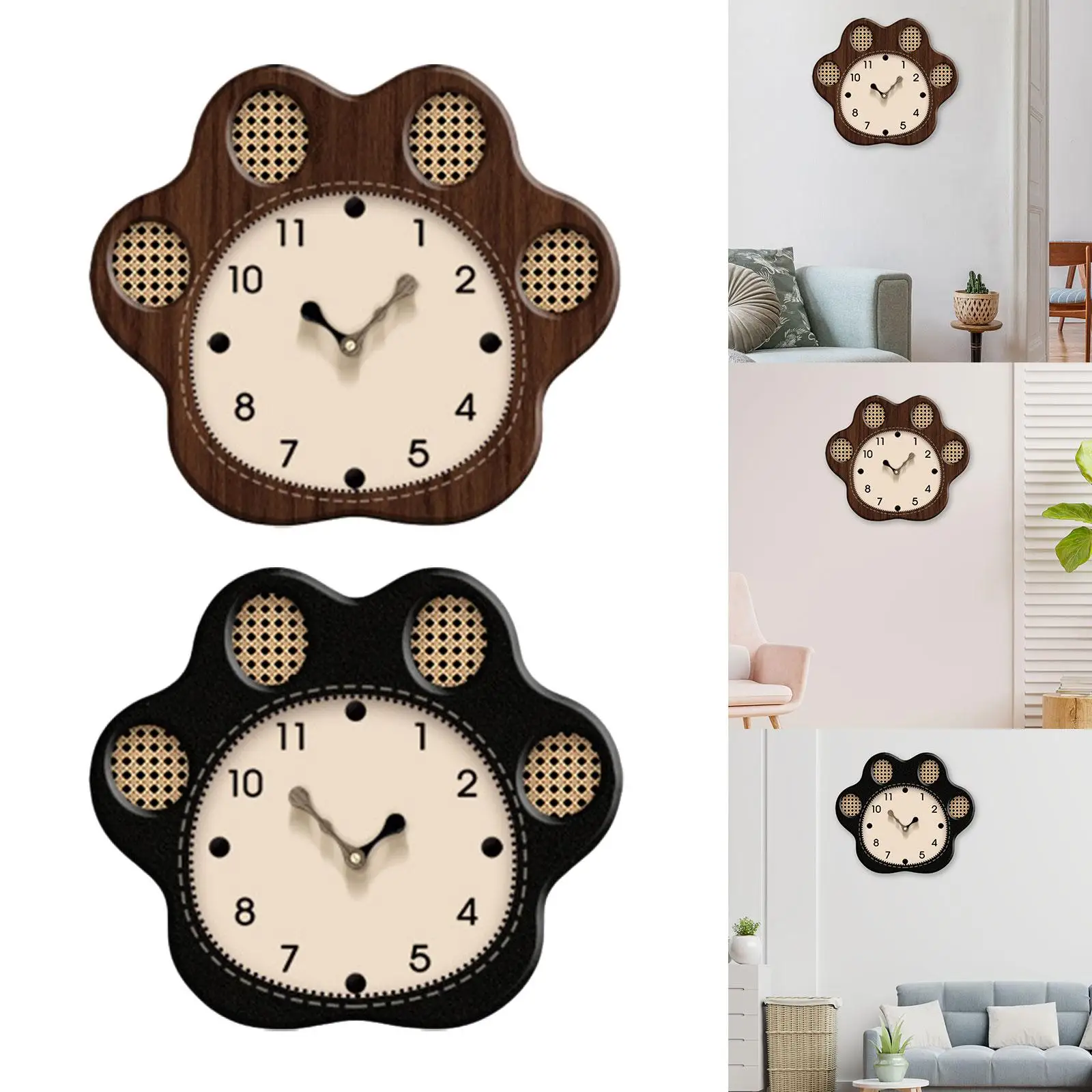 

Hanging Clock Modern Silent Non Ticking Wall Clock Home Decor for Kitchen Bedroom Office Living Room Gift for Family Friends