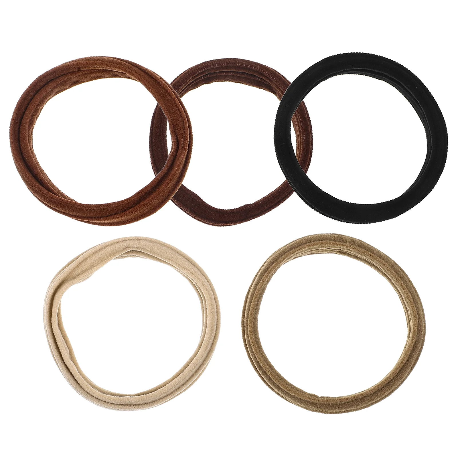 5 Pcs Hair Tie Band for Man Elastic Accessories Women Elasticity Bracelet Ties Ring Nylon Bulk