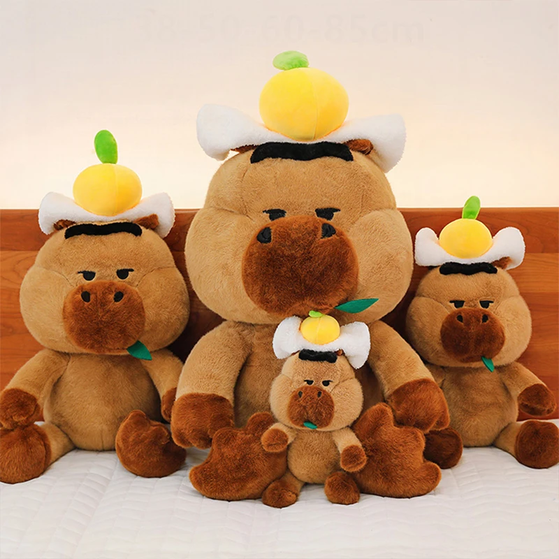 

Capybara Plush Toy Stuffed Animal for Kids Birthday Christmas Gift Soft Cuddly Doll Comforter Wholesale Cute Capybara Pillow