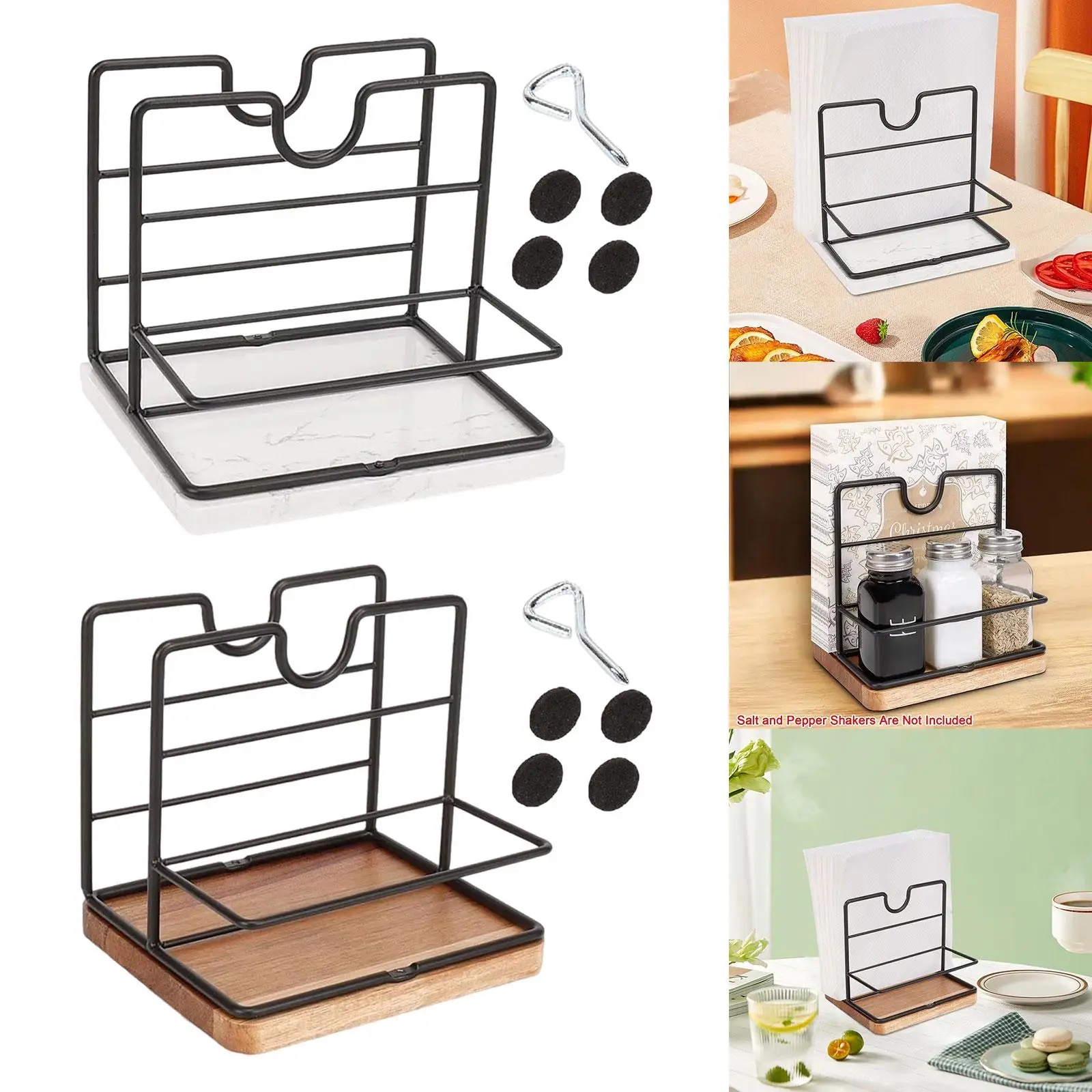 Tabletop Napkin Holder Tissue Holder for Dining Table Restaurant Decor