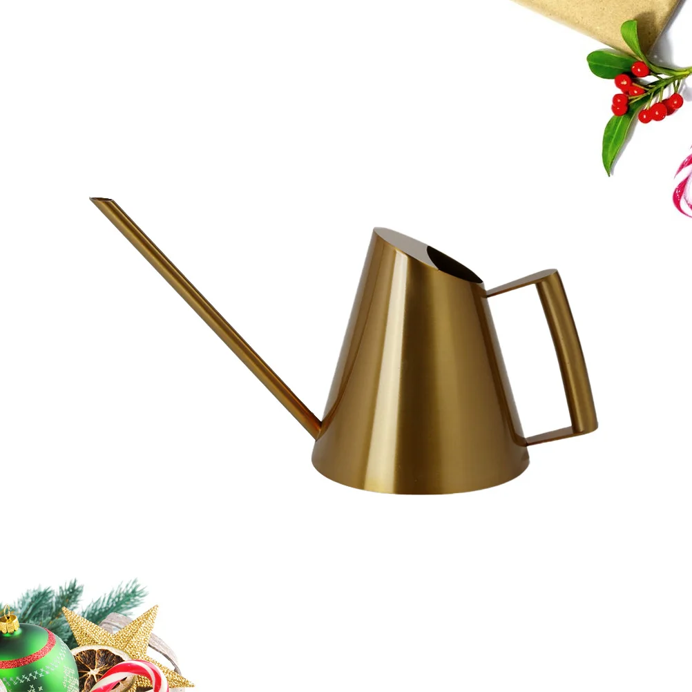 

400Ml Stainless Steel Watering Can Long Spout Easy Pouring Scratch Resistant Corrosion Proof Indoor Outdoor Garden Tool For