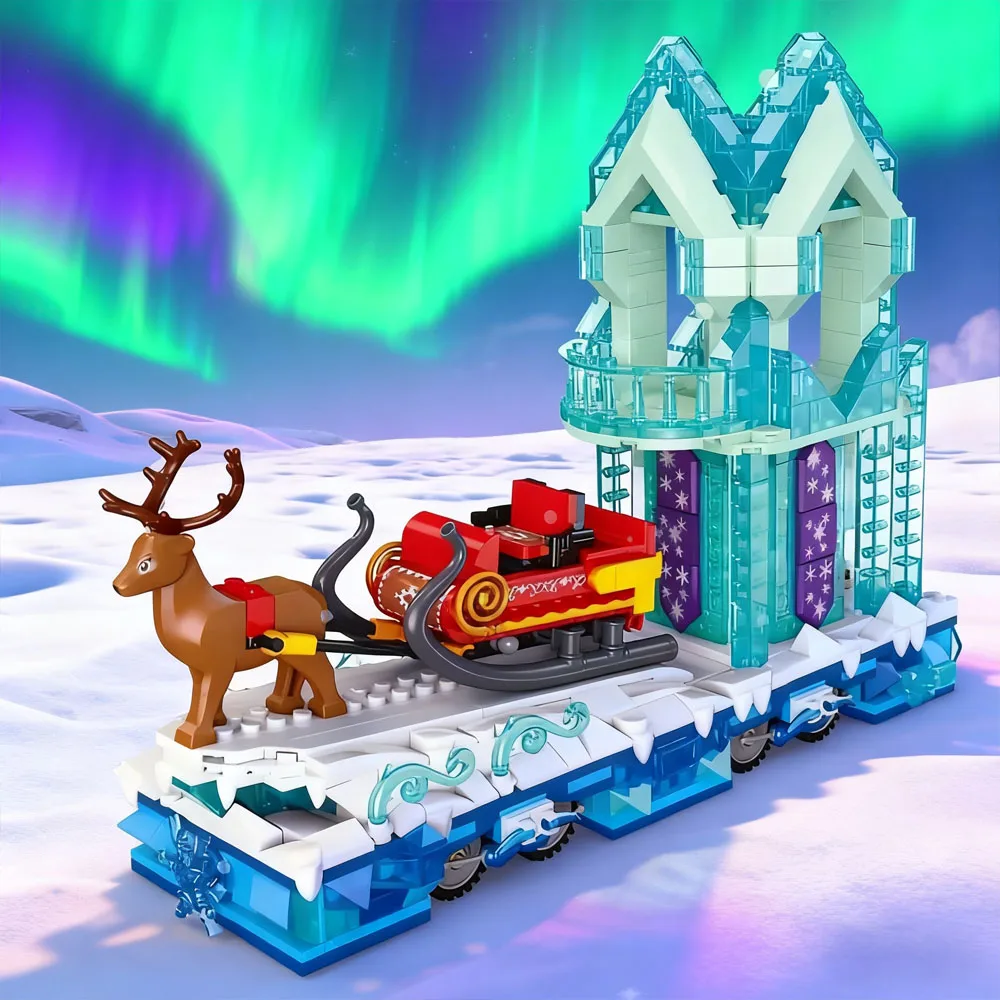 

Creator Expert Anime Ideas 929pcs Dream Crystal Parade Float MOC Model Christmas Building Blocks Create Adorable Decoration