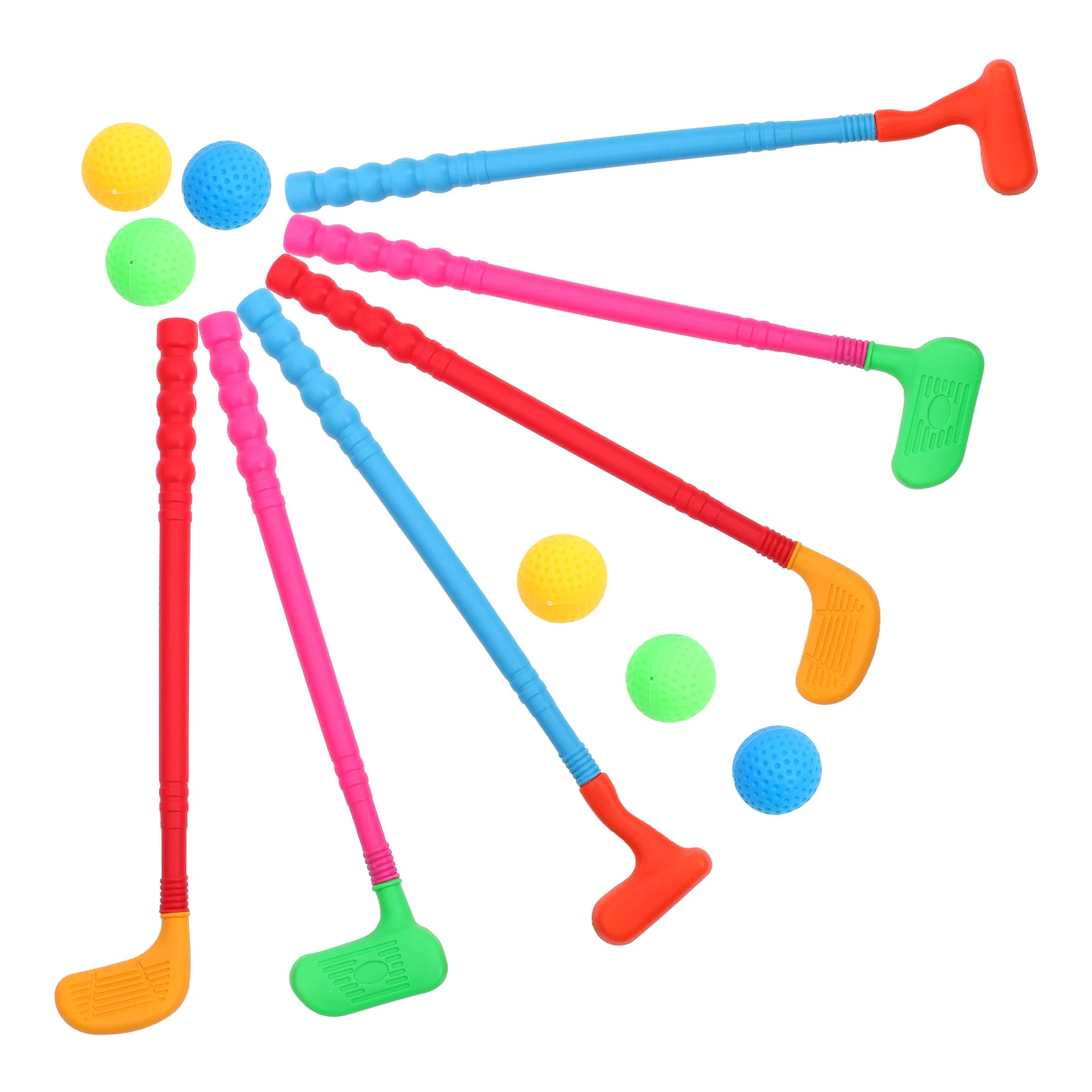 

2 Sets Golf Clubs Childrens Toy Kids Game Training Balls and Golfs Kit Interactive Toys Indoor Outdoor Sports Plaything Boy