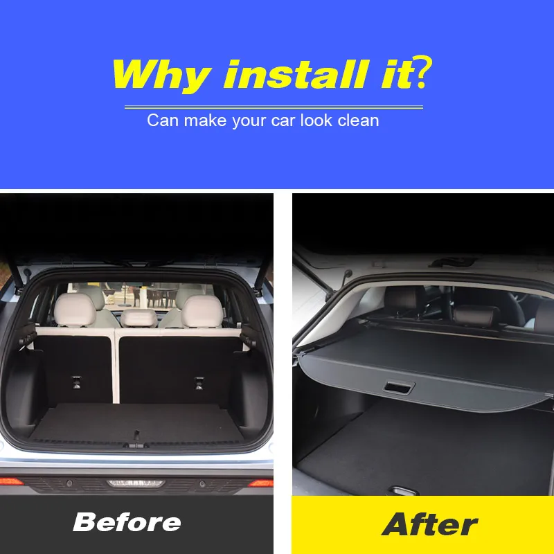 

Rear Trunk Curtain Storage Canvas Frame Covers Luggage Rack Car Partition Organizer Interior Accessories For Geely Cityray 2024