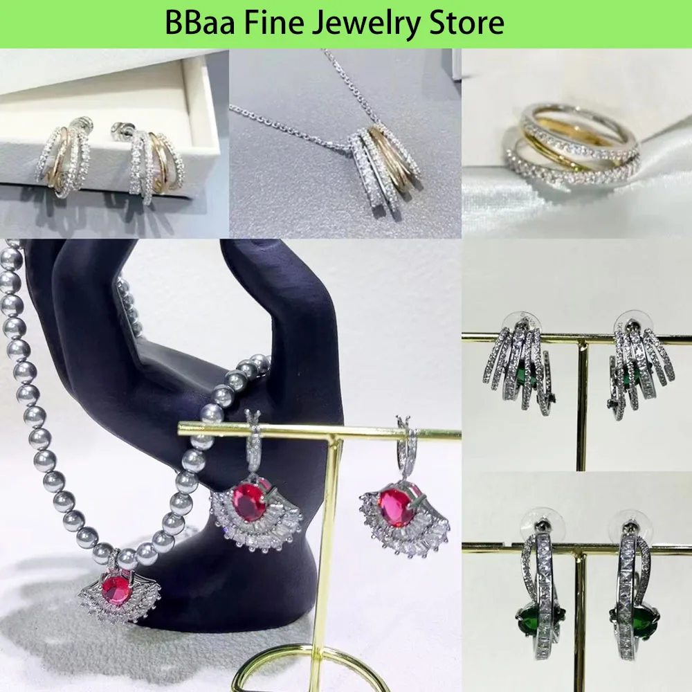 

Ocean Shell Series Women's Necklaces, Earrings, Bracelets, Rings, Jewelry Sets, Pink Crystal High Quality Party Wedding Gifts