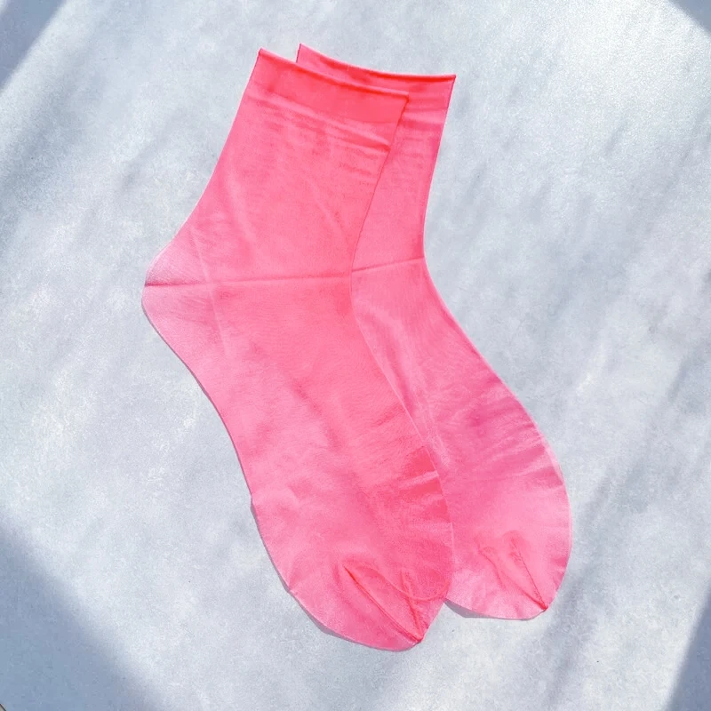 3 Paar/Set Ölglänzende Knöchelsocken Sommer 3D Ultra Dünne Transparente Kurze Socken Damen Sexy 640 Pin Atmungsaktive Party-Strümpfe