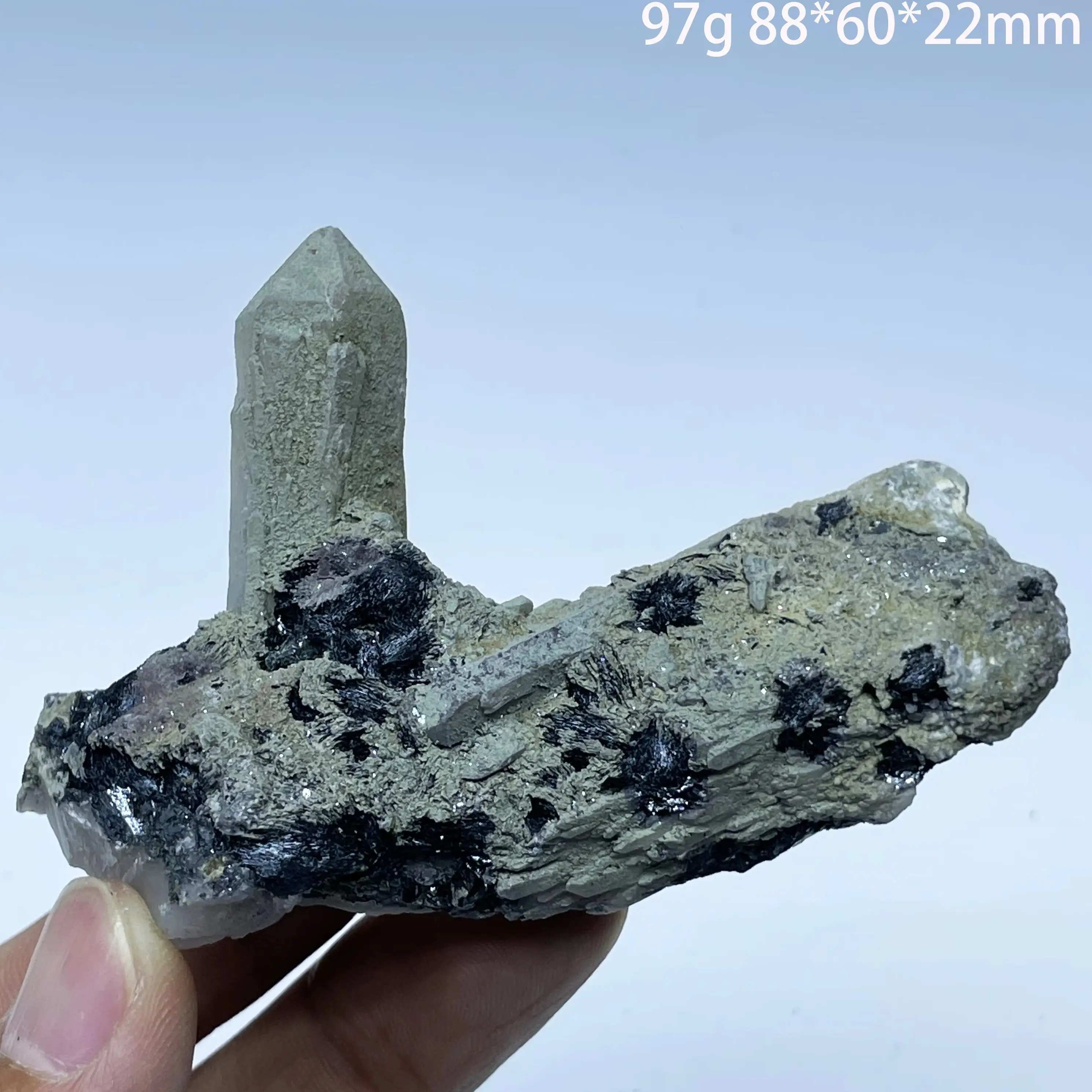 Natural Raw Specularite Stone Mineral Specimen Crystal Quartz Hematite Symbiosis Healing Crystal Home Decor Collection