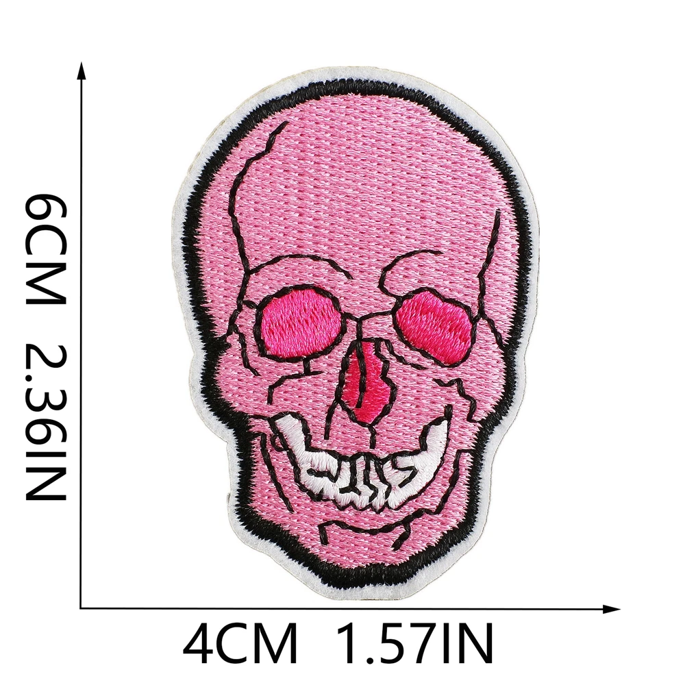 1pcs Patch Pink Girl Stickers Iron On Patches for Clothing Sewing Embroidery Fusible Applique Badge Decoration Stripes