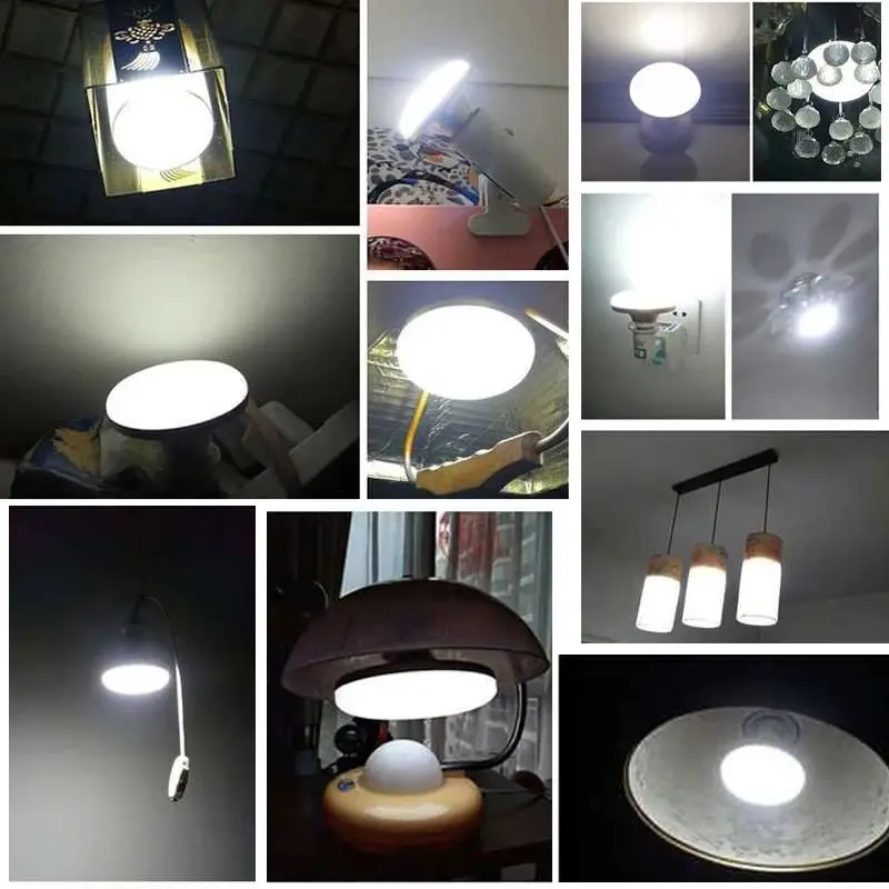 E27 Holder LED Bulb AC220V 20/30/40/60/100W White Energy Saving Lamp UFO Shape Large Light Lamp For Home Living Room Bedroom