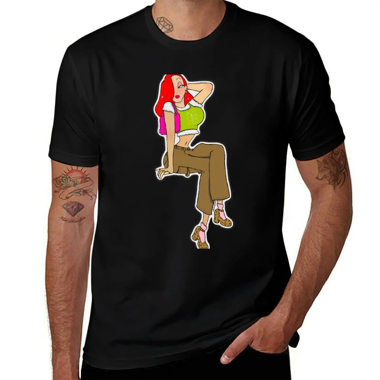 Jessica Rabbit Re-Imagined in 2020 T-Shirt Large Size Short Sleeve T-Shirt