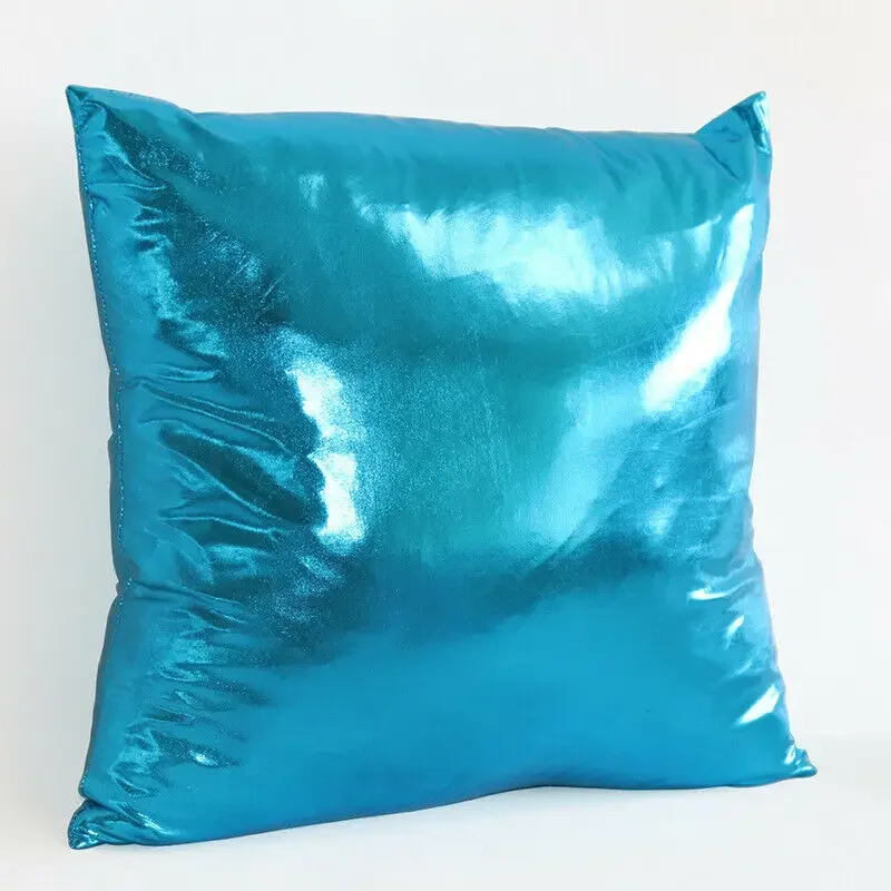 9 Colors 45x45cm Metallic Shine Solid Color Pillowcase PU Foil Hotel Bedroom Living Room Pillow Case Party Event Home Decoration