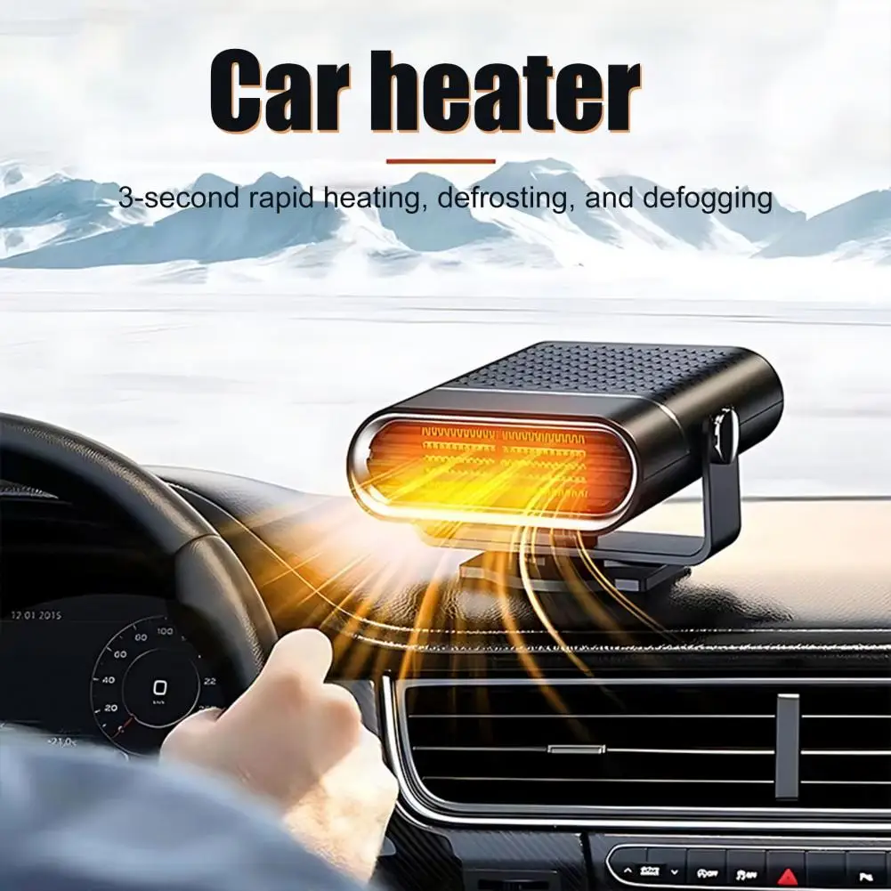 Electric Car Heater Fan 12V/24V 2-in-1 Car Heater And Fan Portable Windshield Defroster Fan for Car Truck Windshield Defroster