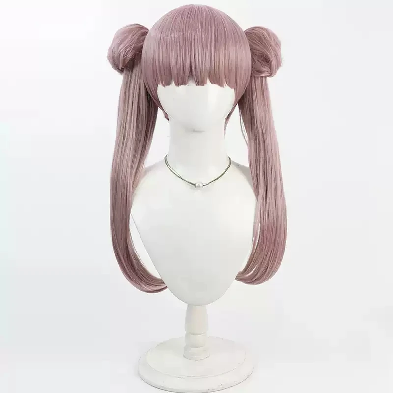 Peluca de Cosplay The Hundred Line Kako Tsukumo, pelo de cola de caballo doble de 60cm de largo, última Academia de Defensa, fiesta de Halloween, mujeres y niñas