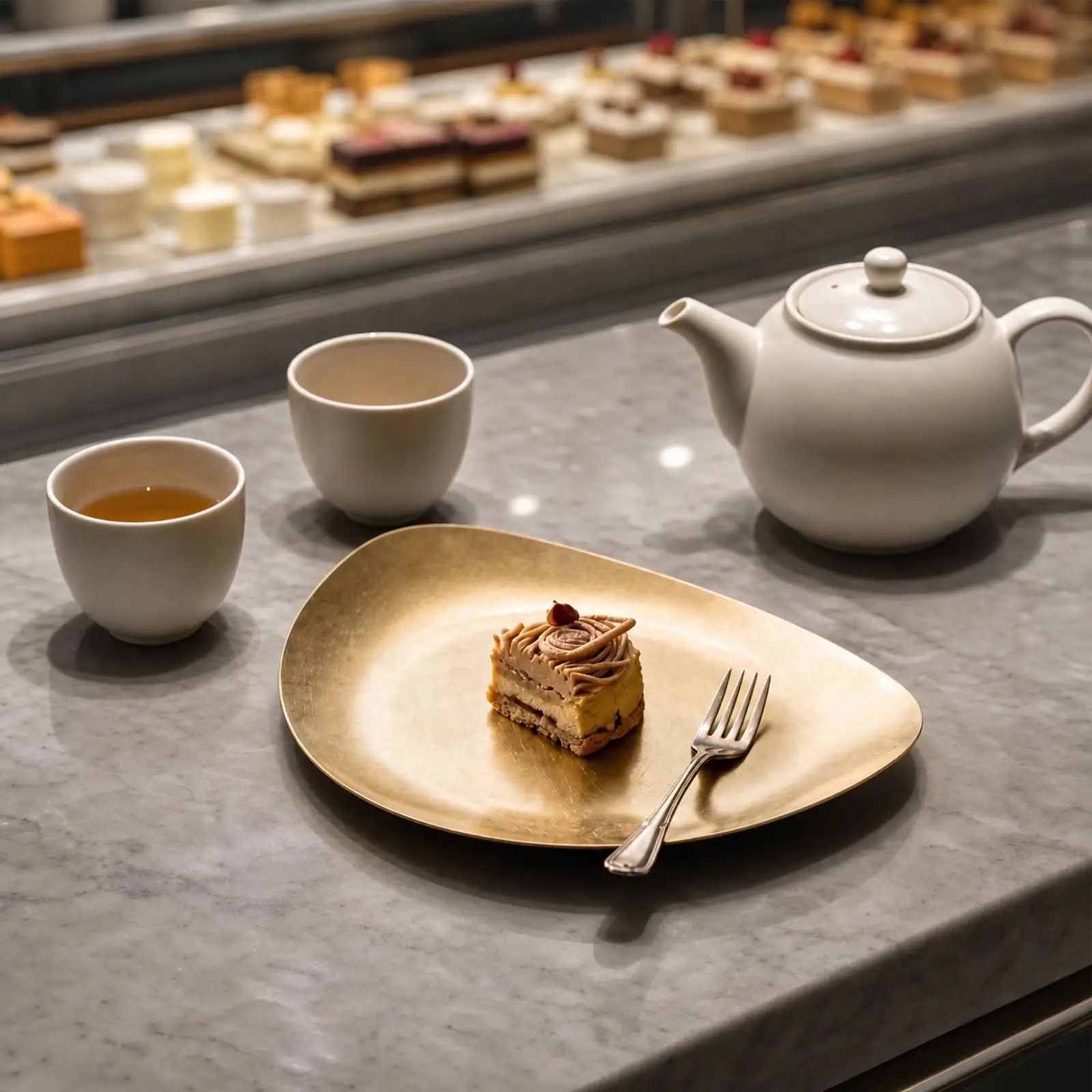 Assiette de service en acier inoxydable 304 avec surface mate et lisse pour une présentation culinaire moderne et un style de vaisselle alternative à la céramique