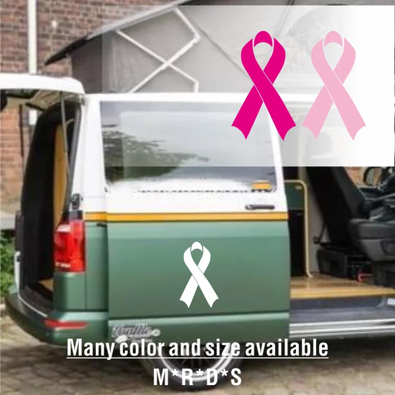 Breast Cancer Care Awareness Ribbon Vinyl Sticker Car Truck Window Laptop Die Cut Removable Vinyl Decal Sticker #204