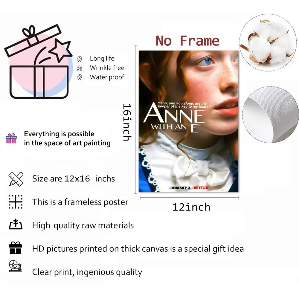 ملصق قماشي للخط من Anne of Green Gables: مجاني للتجاعيد ومقاوم للماء ومتين لجميع الفضاء #6