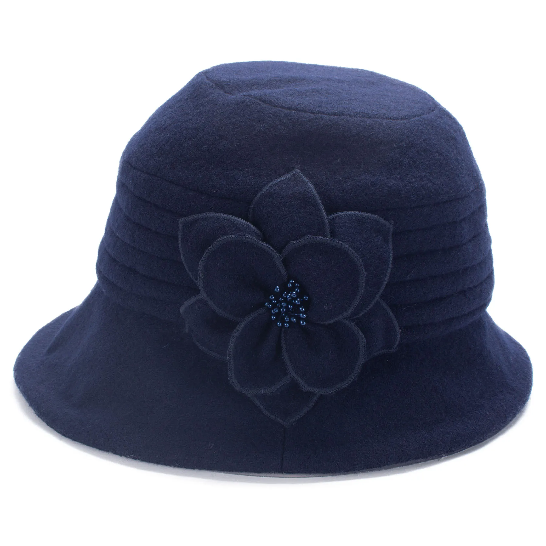 Lawliet Winter Hat for Women 1920s Gatsby Style Flower Warm Wool Beret Cap Beanies Cloche Bonnet Fedoras A299