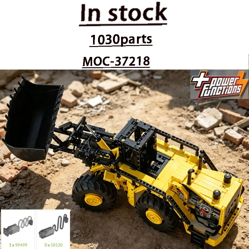 Building Block Set MOC-37218 Farm Agriculture Popular Pneumatic Wheel Loader 1030 Parts Creative Custom Birthday Toy Gift