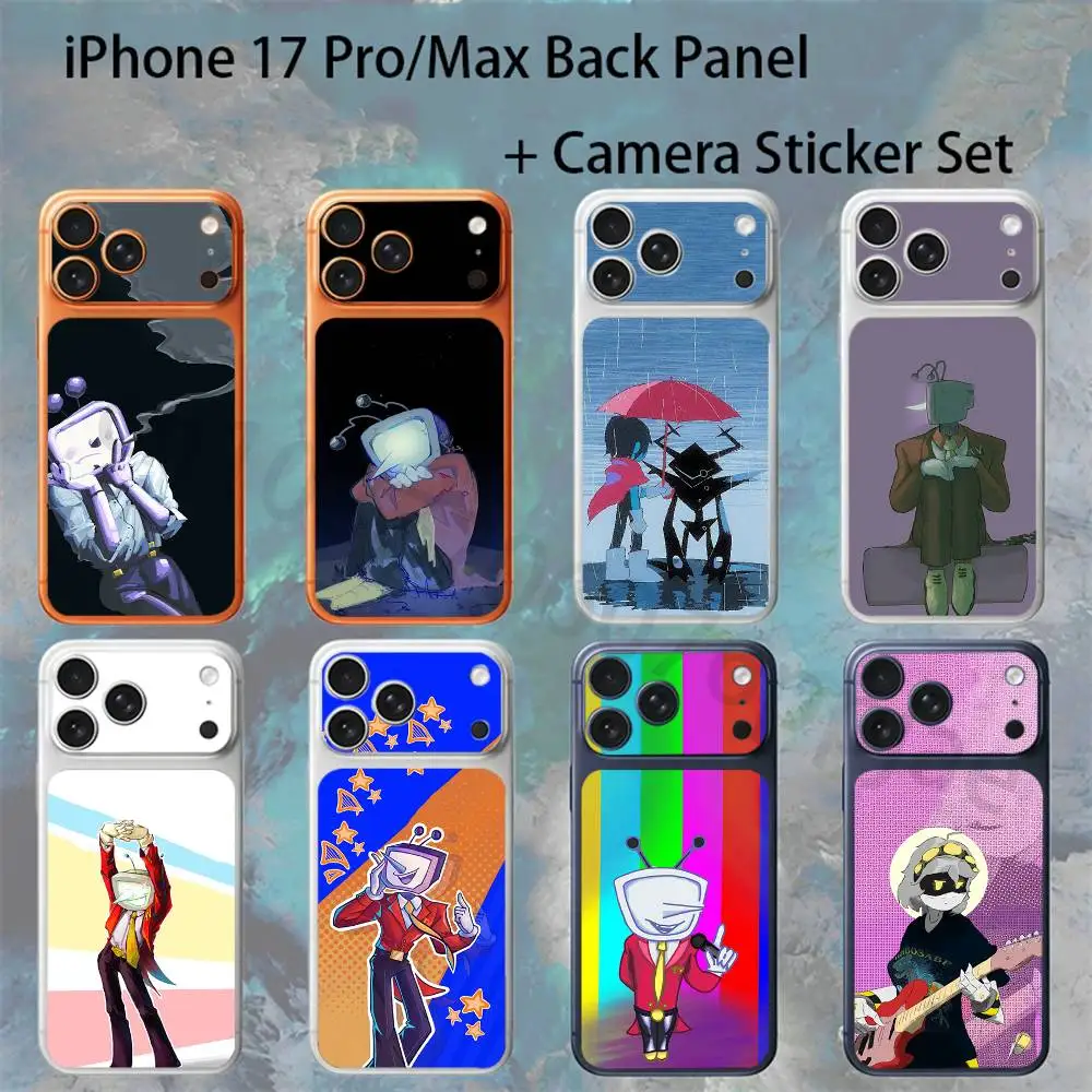 

D-DeltaruneS Tenna For iPhone 17 Pro /Pro Max Battry Back Cover with Camera Decal Skin Rear Protective Sticker Film