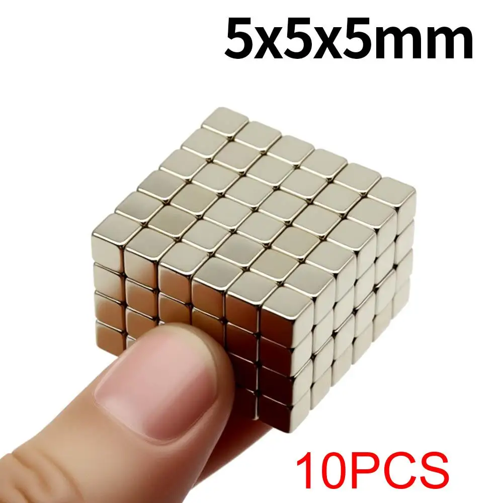 5x5x5mm Superstarker Neodym-Magnet N35 NdfeB Permanentmagnet imanes Block Leistungsstarke Magnete Kühlschrankmagnet