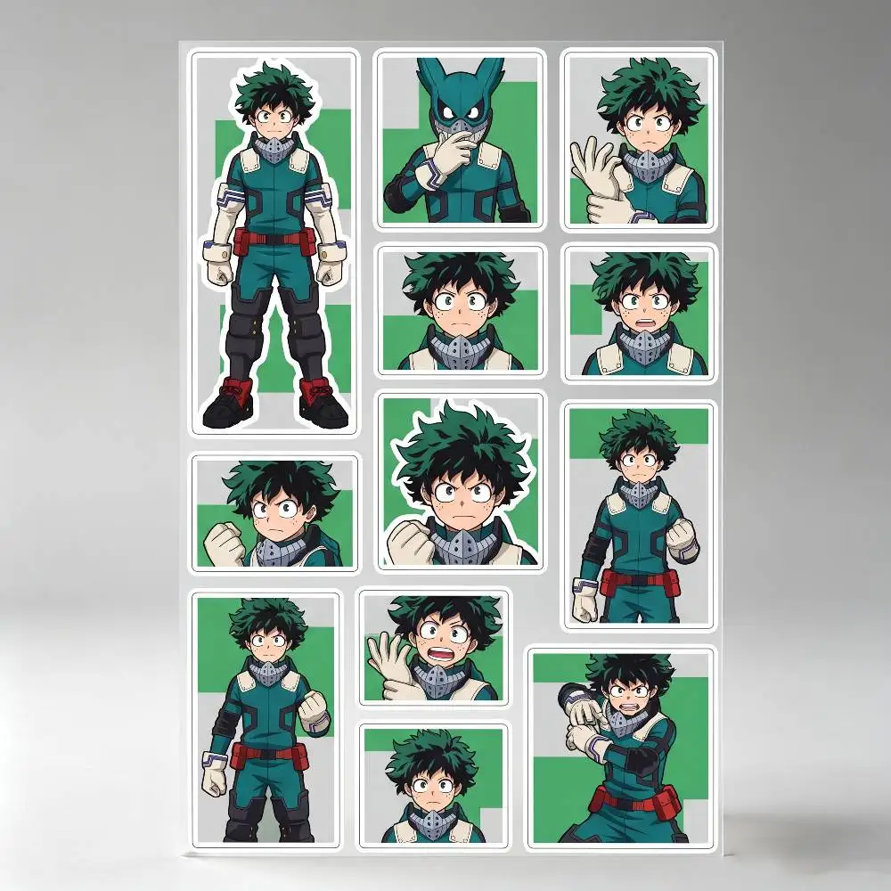 Midoriya Izuku Anime Stickers Auto Body Bumper Windows Motorcycle Laptop Walls Vinyl Decal Car Tuning Accessories