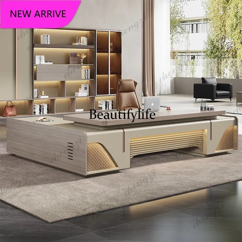 PPP  Strong Storage Executive Desk Designer Asthetic Luxury Modern Office Desks Drawers Cheap Large Escrivaninha Office Furnitur