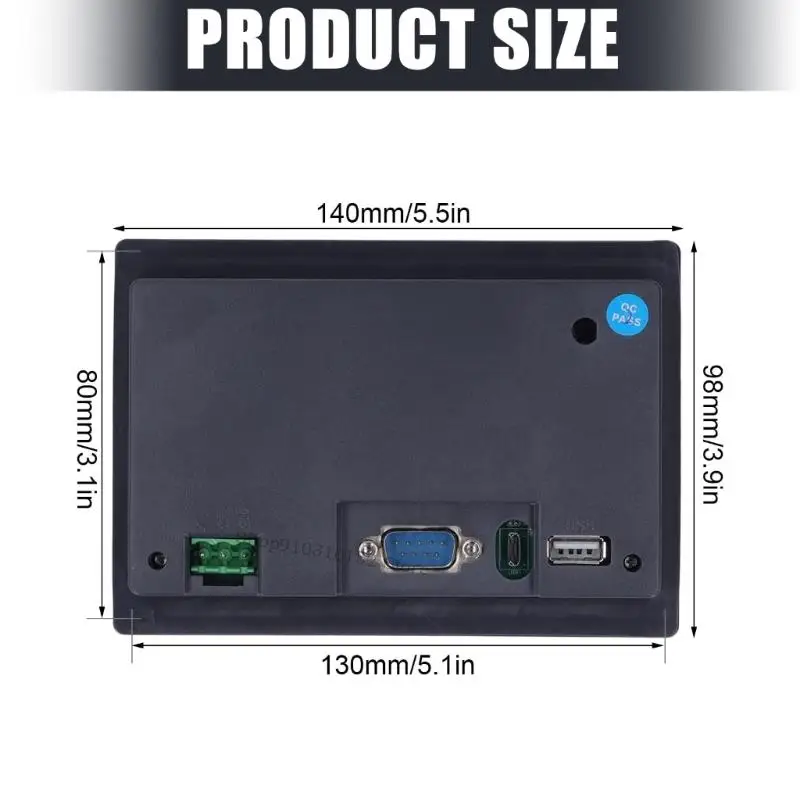 Controllo industriale Touchscreens 043AP con ARM9 PROCESSORE PANNELLA ALTO IP65 Pannello frontale per comunicazione PLC