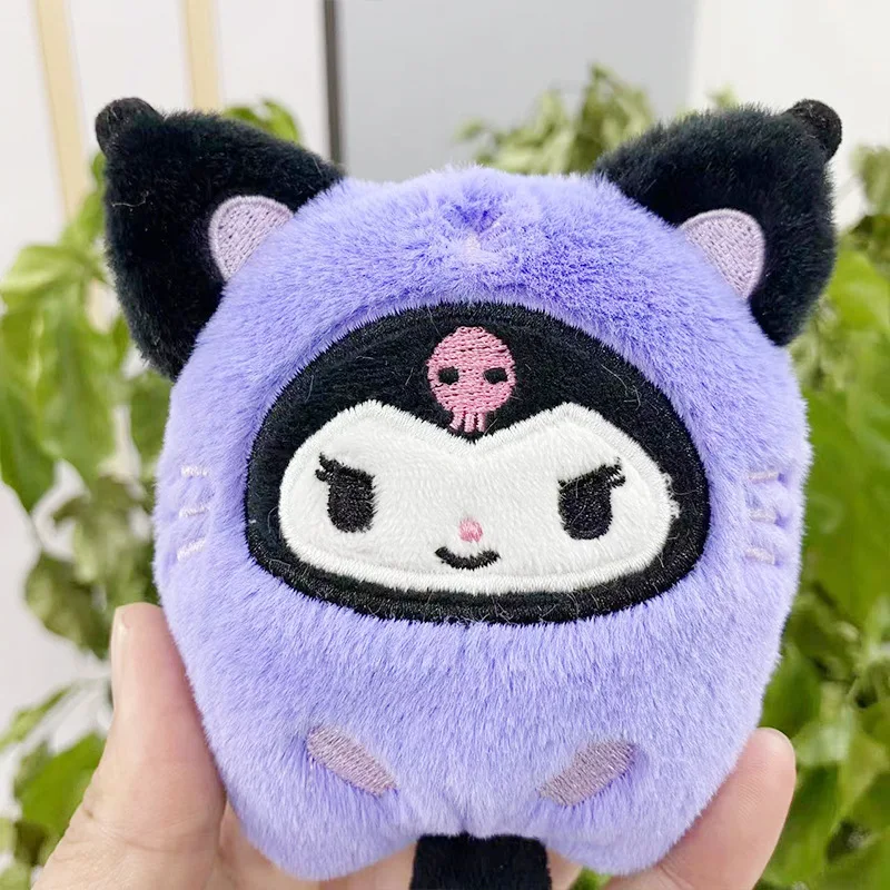 Kawaii para kuromio chaveiro de pelúcia saco charme brinquedo estatueta presente acessório do carro pingente casal chaveiro pingente