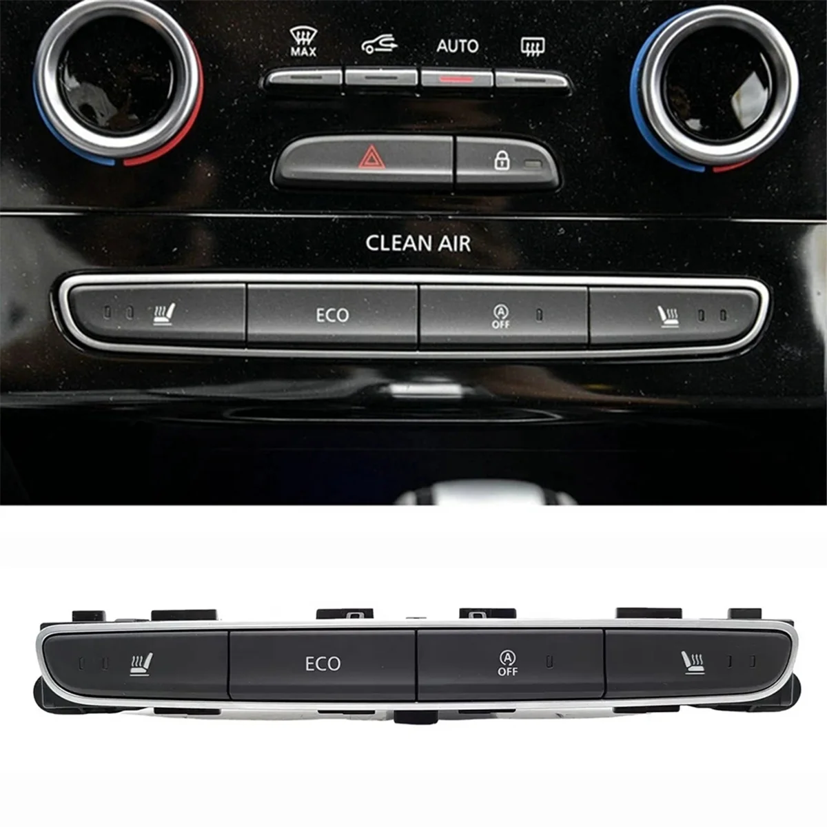 Central Control Multifunction Switch Button Seat Heating Switch ECO Switch for Espace Koleos II 283E82672R