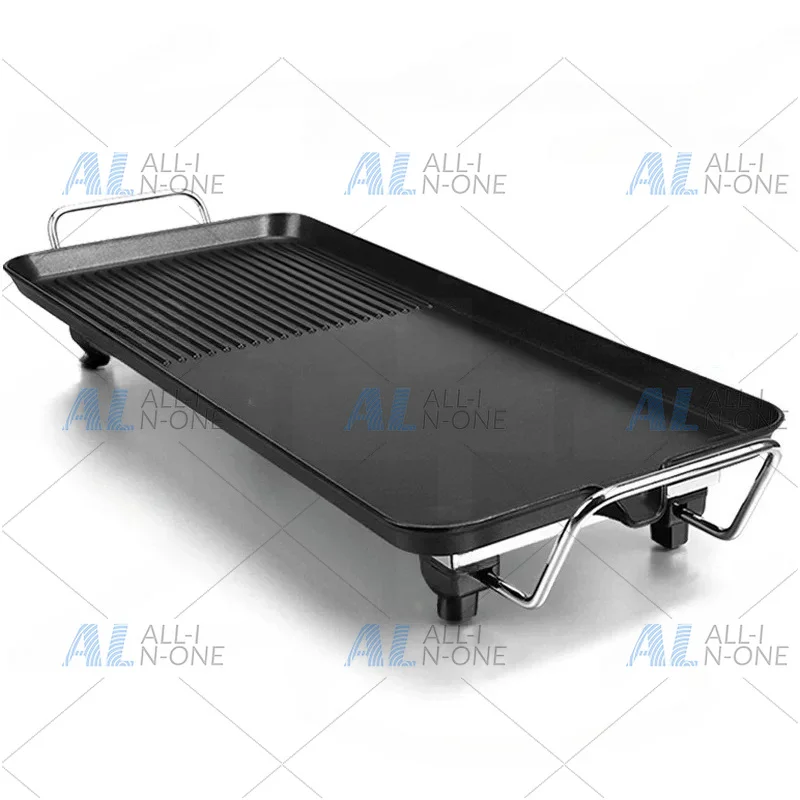Smoke-Free Indoor Multi-Function Electric Grill Pan for Home Use Non-Stick Electric Meat Grill & Fish Pan