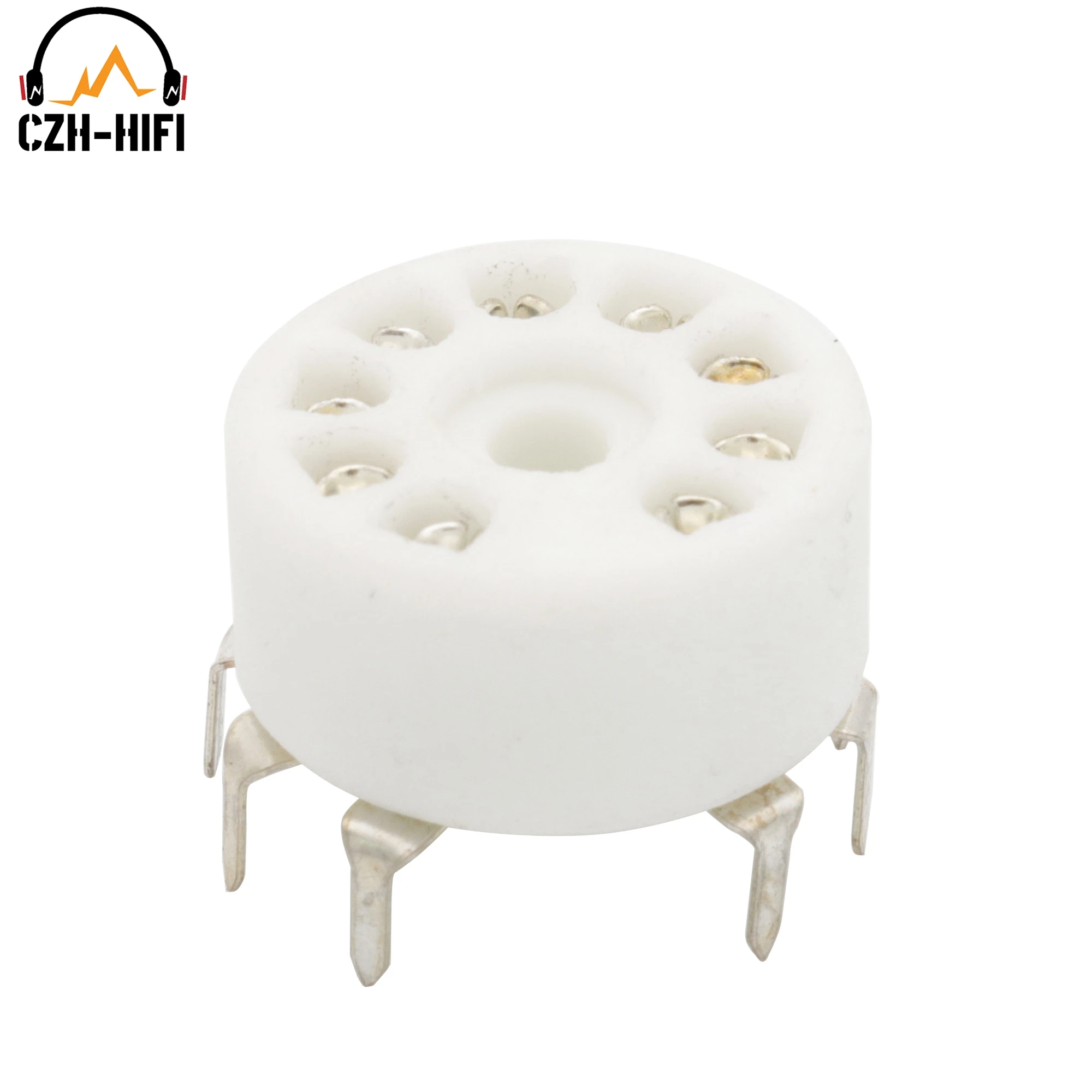 9Pin B9A Tube Socket PCB Mount B9A Ceramic Valve Socket For 12AX7 12AU7 ECC82 5670 E88CC ECC83 Vintage Amplifier DIY Project - Image 2