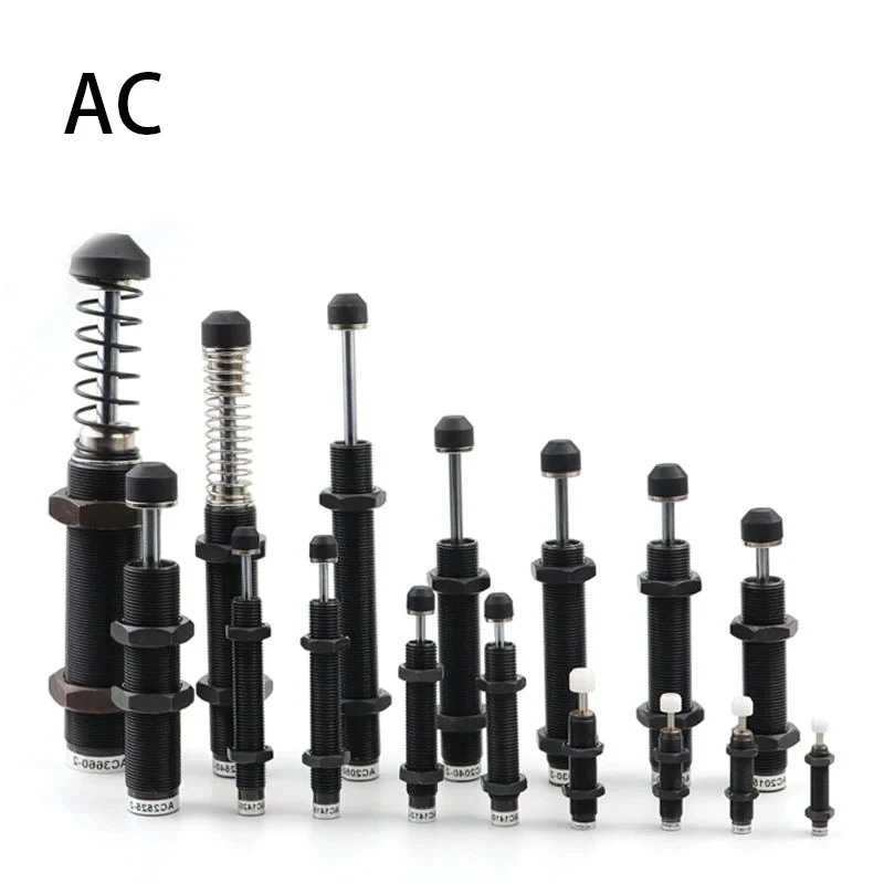 AC Series Oil Buffer Pneumatic Hydraulic Shock Absorber Damper Cylinder Shock Absorber Manipulator Accessories AC0806 AC1210