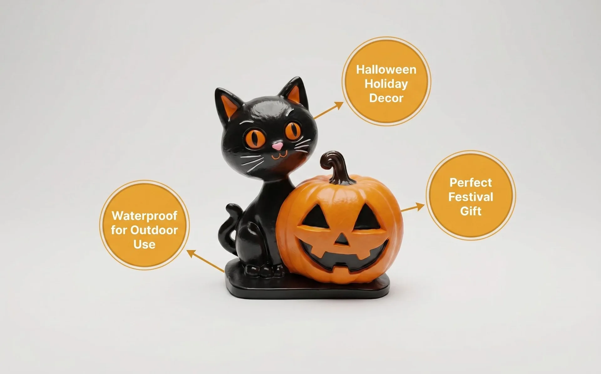 Halloween pumpkin cat skull pendulum doll ornament gifts cross-border decorations indoor and outdoor handicrafts view 6