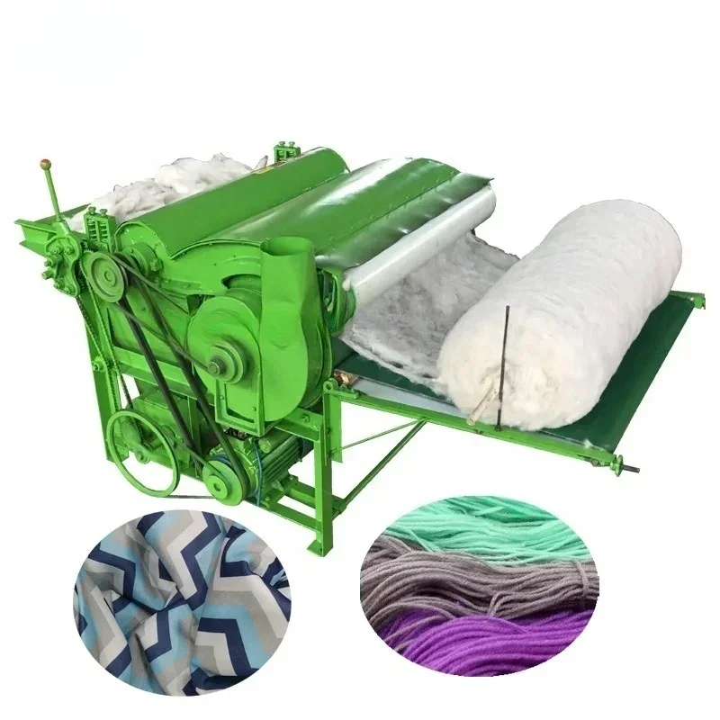 

old cloth textile cotton fiber recycling machine cotton opener waste fabric cotton yarn opening machine