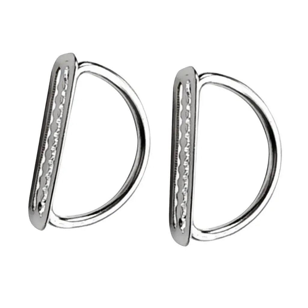 2 Pack Stainless Steel Scuba Dive Weight Belt Keeper D Rings for 5cm Webbing