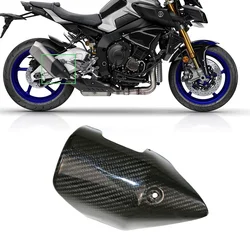 Per Yamaha MT10 MT 10 MT-10 2016 2017 2018 moto 3K in fibra di carbonio silenziatore di scarico tubo copertura di protezione scudo termico