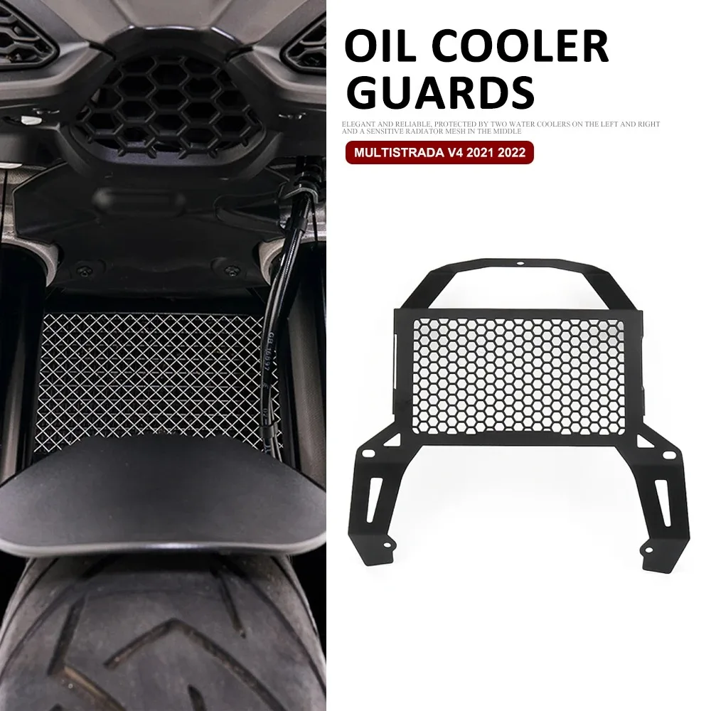 

Oil Cooler Guard Accessories 2021 2022 Motorcycle Three pieces Radiator Grille Guard For Ducati Multistrada V4 MULTISTRADA V4